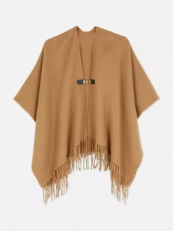 Primark Czapki, Rękawiczki I Szaliki<Peleryna z frędzlami