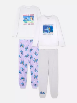 Dzieci Primark Piżamy I Bielizna Nocna<Piżama z długim rękawem i motywem Disneya, 2 szt.