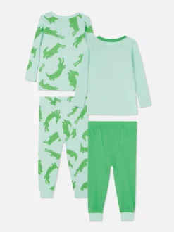 Primark Piżamy I Bielizna Nocna<Piżama z długim rękawem w krokodyle, 2 szt.