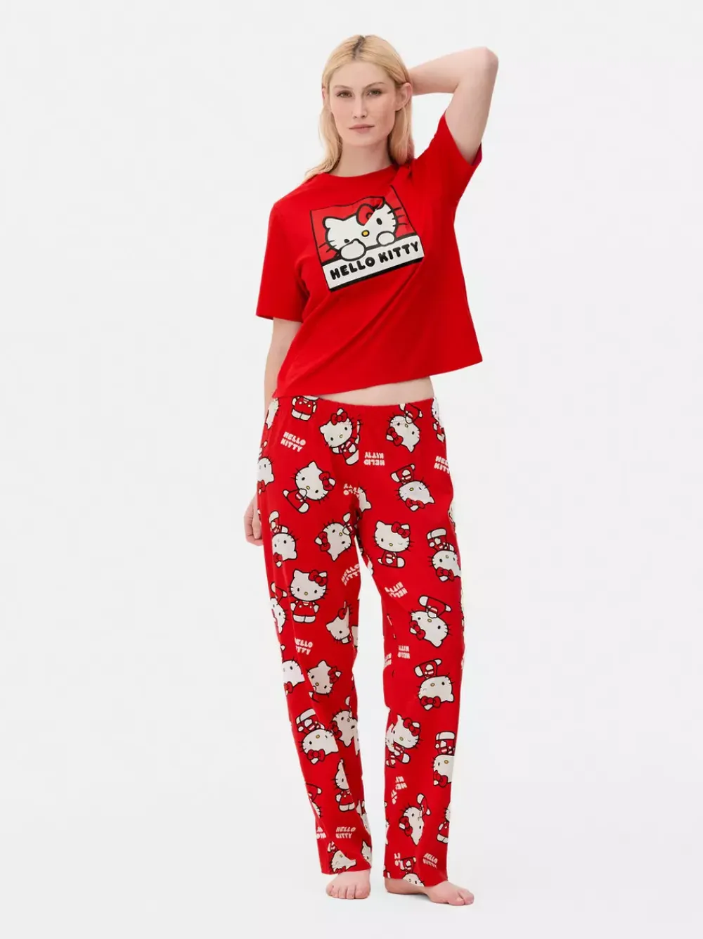 Primark Zestawy Piżamowe<Piżama z T-shirtem i spodniami dresowymi Hello Kitty