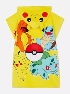 Dzieci Primark Stroje Kąpielowe I Plażowe<Ponczo z tkaniny frotte z kapturem, motyw Pokémonów