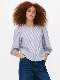 Primark Koszule I Bluzki<Popelinowa bluzka z bufiastymi rękawami