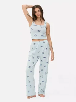 Primark Góry Od Piżamy<Prążkowana góra od piżamy ze Stichem Disneya