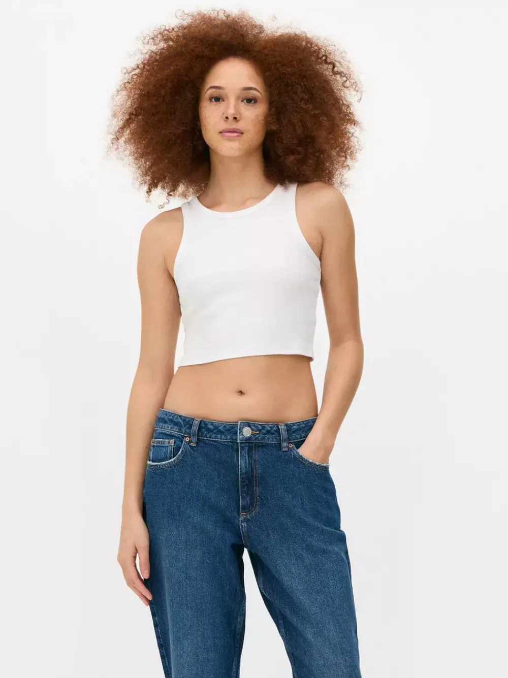 Primark Topy I T-Shirty<Prążkowana koszulka bez rękawów o fasonie bokserki