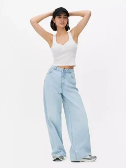 Primark Topy I T-Shirty<Prążkowana koszulka bez rękawów typu henley