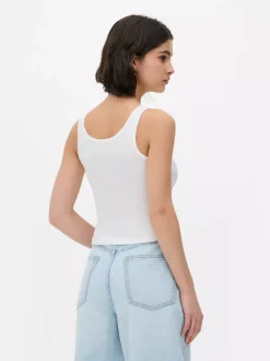 Primark Topy I T-Shirty<Prążkowana koszulka bez rękawów typu henley