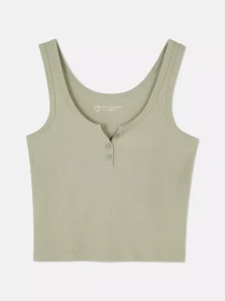 Primark Topy I T-Shirty<Prążkowana koszulka bez rękawów typu henley