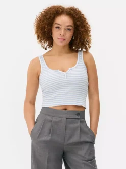Primark Topy I T-Shirty<Prążkowana koszulka bez rękawów typu henley