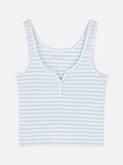 Primark Topy I T-Shirty<Prążkowana koszulka bez rękawów typu henley