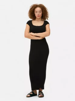 Primark Sukienki<Prążkowana sukienka maxi o dopasowanym kroju