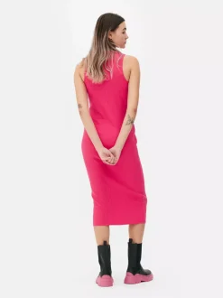 Primark Sukienki<Prążkowana sukienka midi o fasonie bokserki