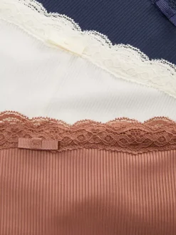 Damskie Primark Majtki Damskie<Prążkowane figi biodrówki, 3 pary