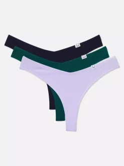 Damskie Primark Majtki Damskie<Prążkowane stringi Miami, 3 pary