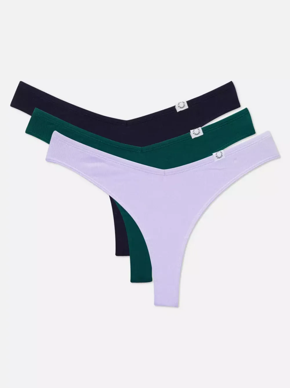 Damskie Primark Majtki Damskie<Prążkowane stringi Miami, 3 pary