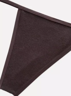 Damskie Primark Majtki Damskie<Prążkowane stringi, 3 szt.