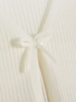 Dzieci Primark Swetry I Kardigany<Prążkowany kardigan z wiązaniem z przodu