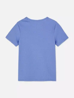 Dzieci Primark Topy I T-Shirty<Prążkowany T-shirt z krótkim rękawem