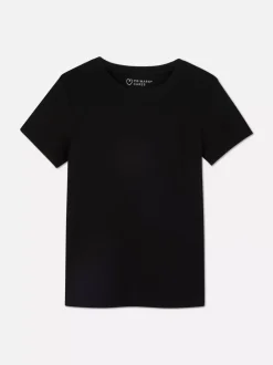 Dzieci Primark Topy I T-Shirty<Prążkowany T-shirt z krótkim rękawem