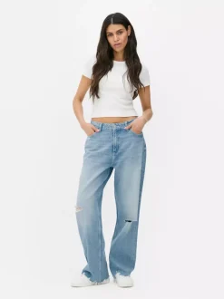 Primark Jeansy<Proste jeansy z efektem znoszenia Paula Echevarría