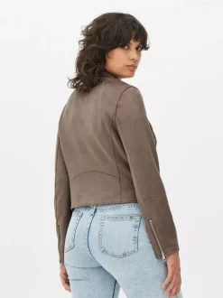 Primark Płaszcze I Kurtki<Ramoneska ze sztucznego zamszu