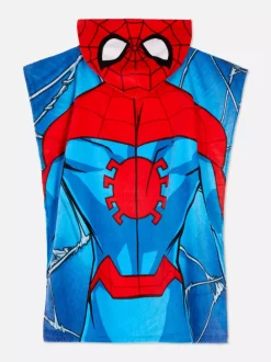 Dzieci Primark Stroje Kąpielowe I Plażowe<Ręcznikowe ponczo z motywem Spider-Mana Marvela
