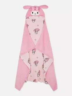 Primark Koce I Narzuty<Ręcznik z kapturem i motywem My Melody z Hello Kitty