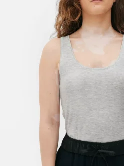 Primark Topy I T-Shirty<Rozciągliwa koszulka bez rękawów z głębokim dekoltem