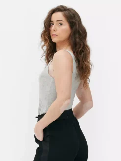 Primark Topy I T-Shirty<Rozciągliwa koszulka bez rękawów z głębokim dekoltem