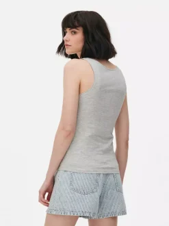 Primark Topy I T-Shirty<Rozciągliwa koszulka bez rękawów z głębokim dekoltem