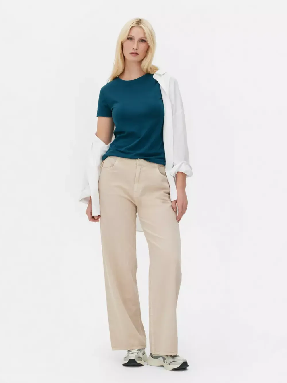 Primark Topy I T-Shirty<Rozciągliwy T-shirt z krótkim rękawem