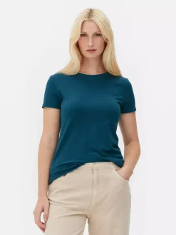 Primark Topy I T-Shirty<Rozciągliwy T-shirt z krótkim rękawem