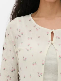 Primark Swetry I Kardigany<Rozpinany sweter w drobne kwiaty