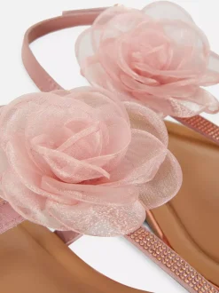 Primark Sandały<Sandały o szerokim fasonie ze zdobieniami i kwiatem