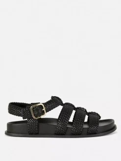 Primark Sandały<Sandały z ozdobnymi paskami z plecioną fakturą