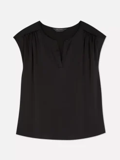 Primark Koszule I Bluzki<Satynowy T-shirt z dekoltem w serek