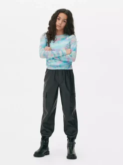 Dzieci Primark Topy I T-Shirty<Siateczkowa bluzka z marmurkowym wzorem