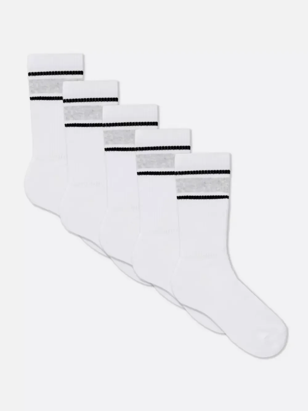 Primark Skarpety<Skarpety sportowe z paskami, 5 par