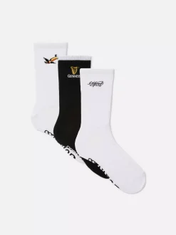 Primark Skarpety<Skarpety za kostkę z motywem Guinnessa, 3 pary