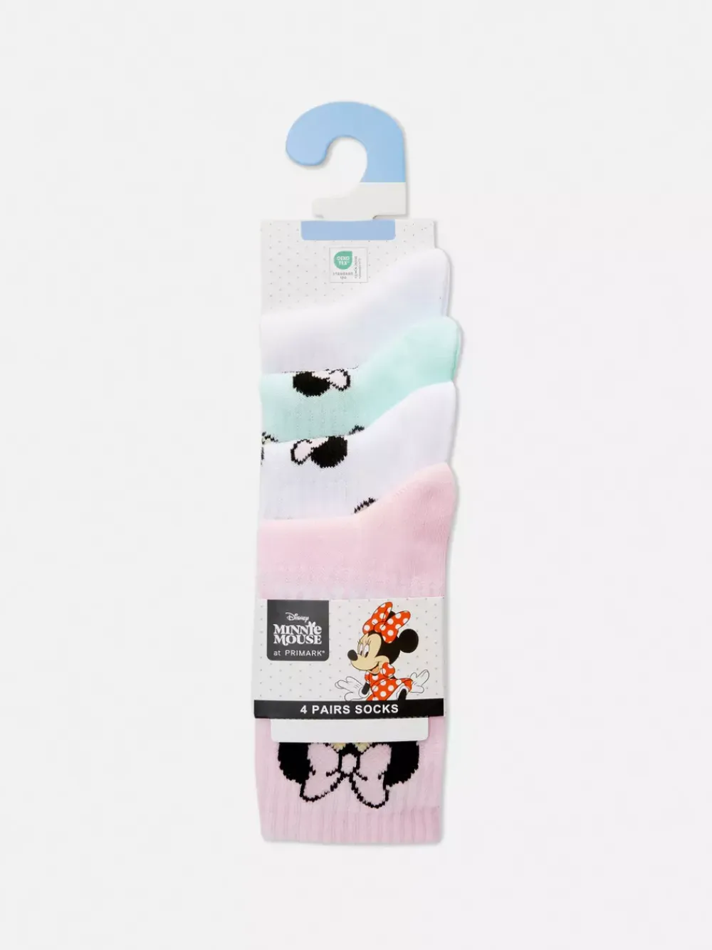 Dzieci Primark Skarpety I Rajstopy<Skarpety za kostkę z motywem Myszki Minnie Disneya, 4 pary