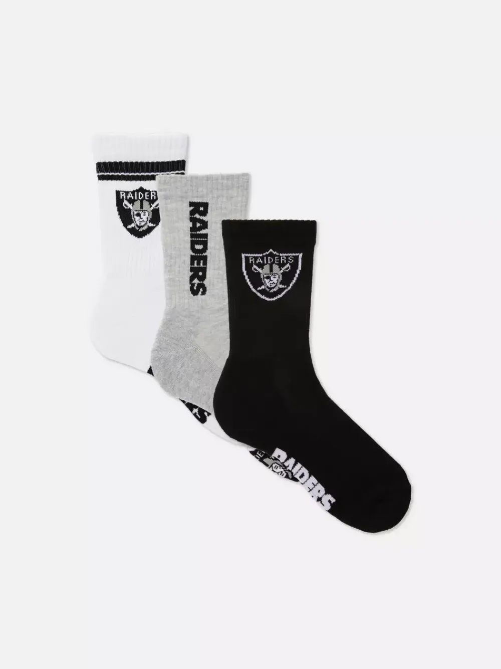 Primark Skarpety<Skarpety z motywem NFL Raiders, 3 pary