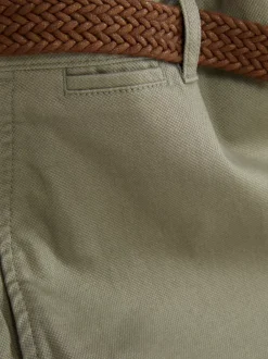 Primark Szorty<Spodenki chinosy z paskiem