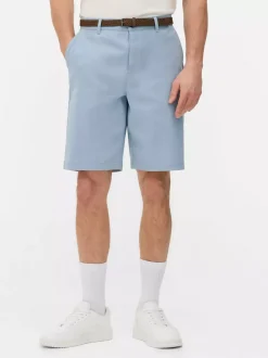 Primark Szorty<Spodenki chinosy z paskiem