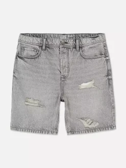 Primark Szorty<Spodenki jeansowe z przetarciami