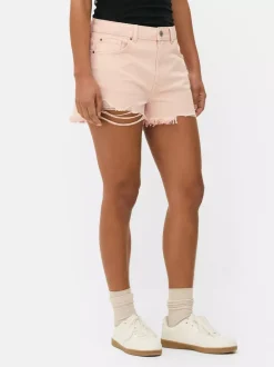 Primark Szorty<Spodenki jeansowe z przetarciami