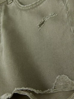 Primark Szorty<Spodenki jeansowe z przetarciami
