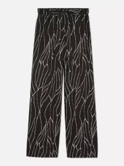 Primark Spodnie I Legginsy<Spodnie palazzo z szerokimi nogawkami i nadrukiem