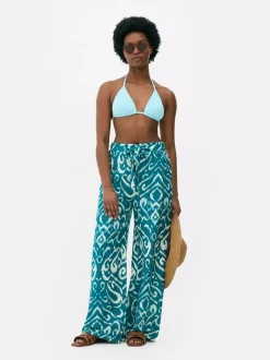 Primark Spodnie I Legginsy<Spodnie palazzo z szerokimi nogawkami i nadrukiem
