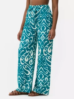 Primark Spodnie I Legginsy<Spodnie palazzo z szerokimi nogawkami i nadrukiem