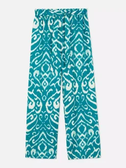 Primark Spodnie I Legginsy<Spodnie palazzo z szerokimi nogawkami i nadrukiem