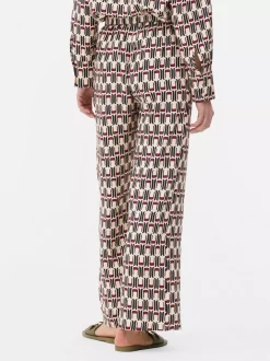 Primark Spodnie I Legginsy<Spodnie palazzo z szerokimi nogawkami i nadrukiem